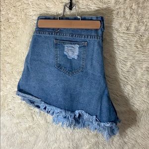 Rugged jean shorts